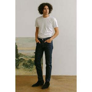 HIROSHI KATO Blue The Pen Slim Raw Selvedge USA Jeans Pants  Mens Size 30